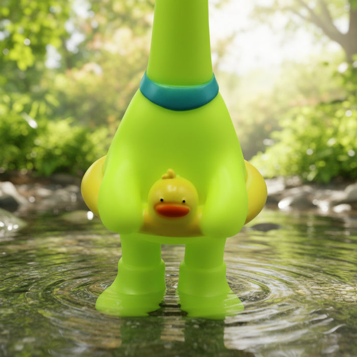 Cartoonish Green Duck Rubber Chuchu