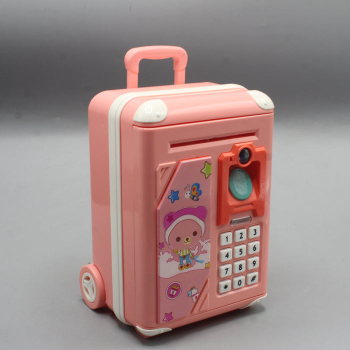 Cartoon Theme Suitcase Shape Money Bank