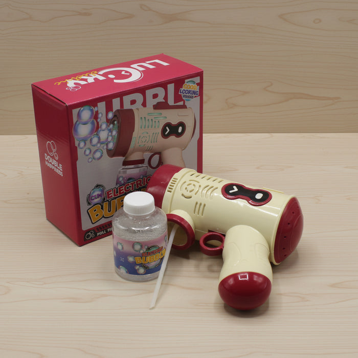 Electric Automatic Bubble Gun with Lights