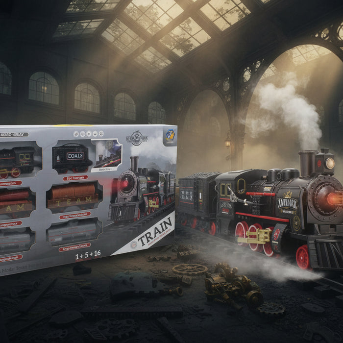 Spray Steam Punk Train Track