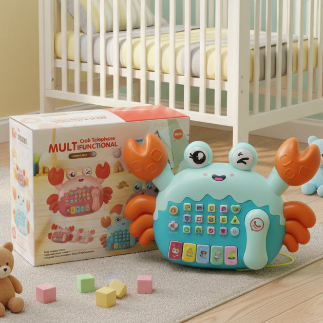 Crab Shape Multi-Functional Telephone with Light & Sound