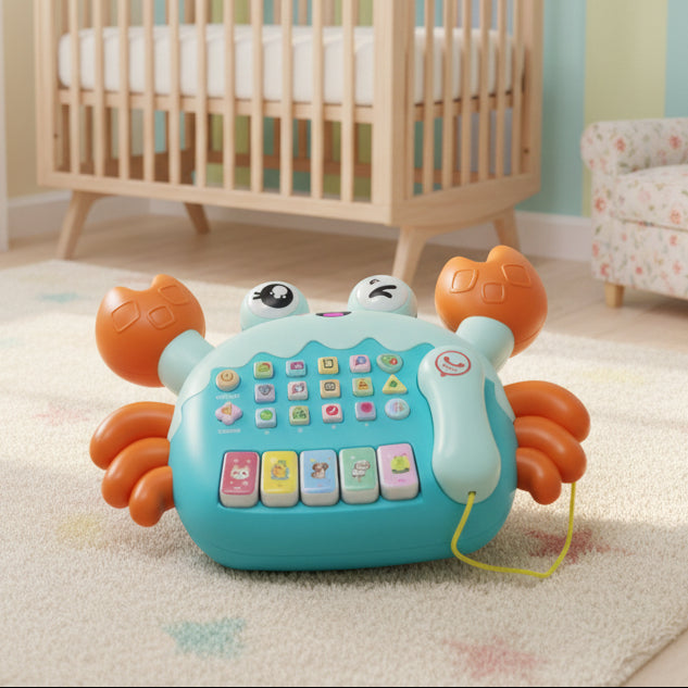 Crab Shape Multi-Functional Telephone with Light & Sound