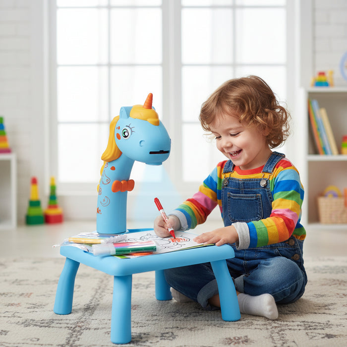Unicorn Theme Multi-Functional Projector Desk
