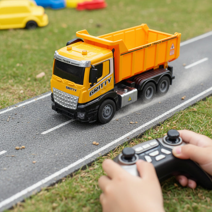 RC Dump Action Truck with Lights & Sound