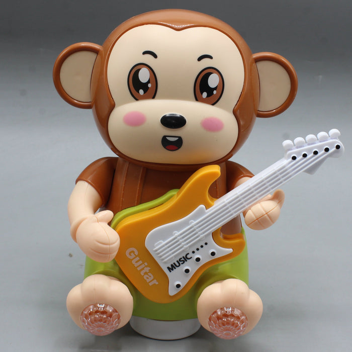 Cute Guitar Monkey with Light & Sound