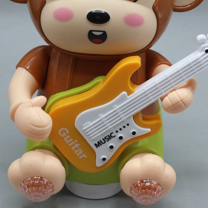 Cute Guitar Monkey with Light & Sound