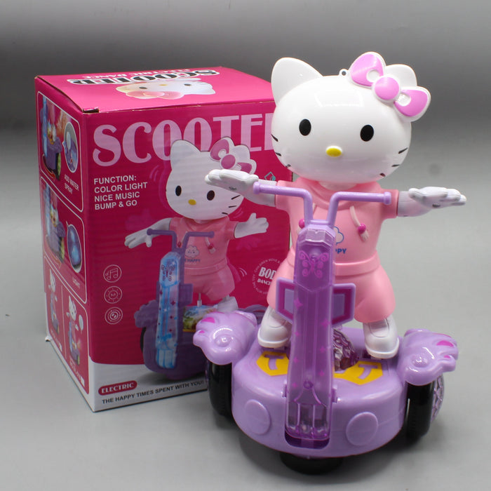 Electric Hello Kitty Scooter with Light & Sound