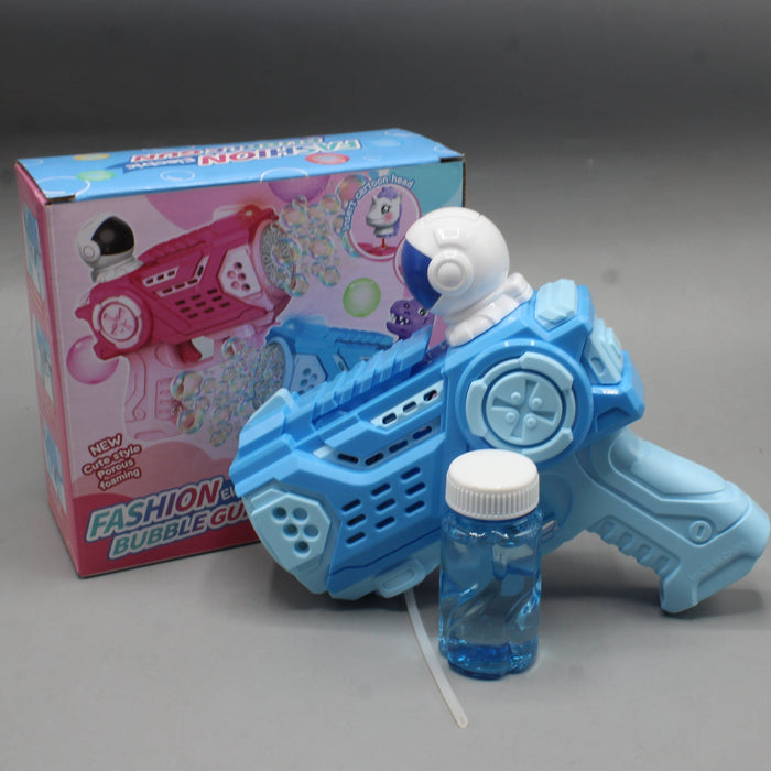 Space Cartoon Electric Bubble Gun