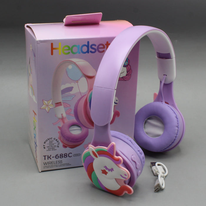 Unicorn Theme Wireless Headphone