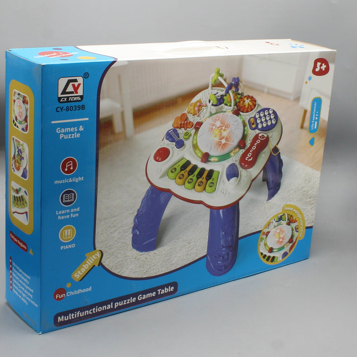 Multi-Functional Puzzle Game Table