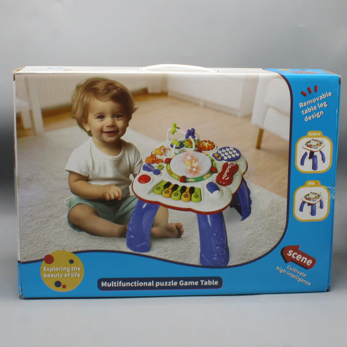 Multi-Functional Puzzle Game Table