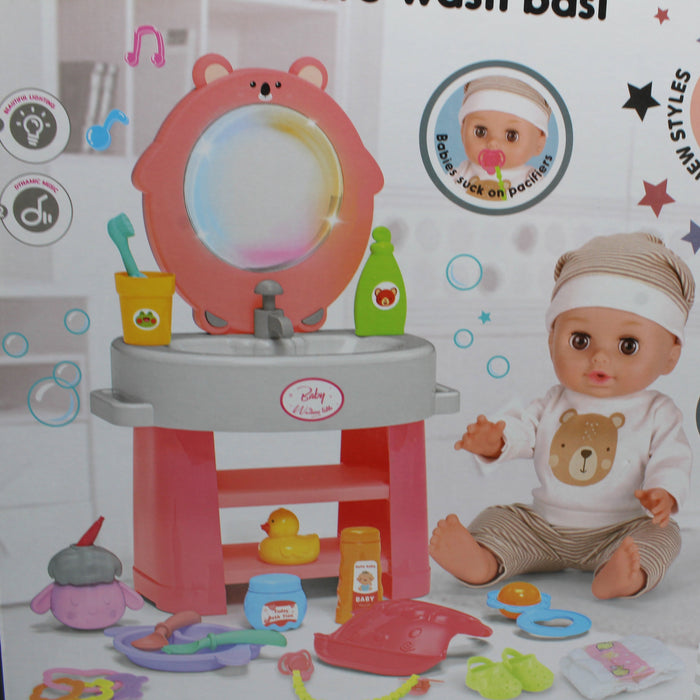 Interactive Wash Basi Doll Playset