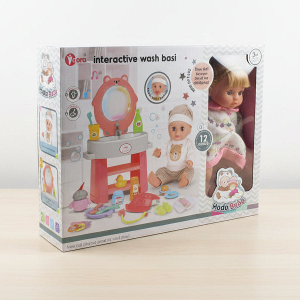 Interactive Wash Basi Doll Playset