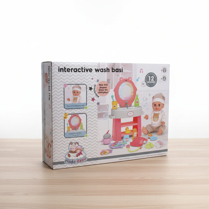 Interactive Wash Basi Doll Playset