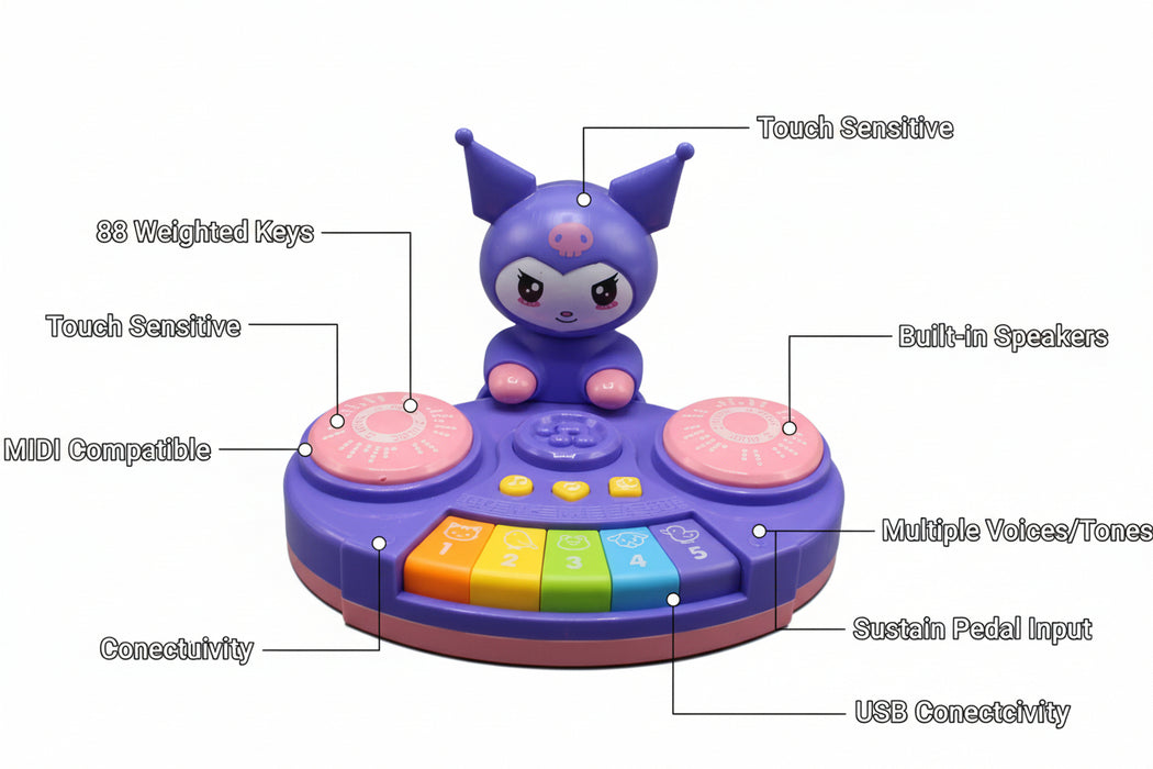 Kuromi Theme Musical Piano