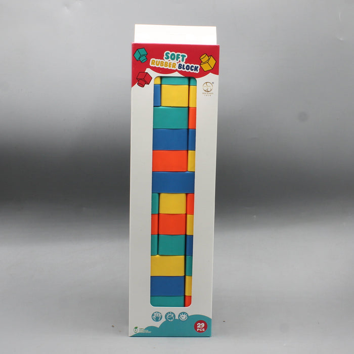 Kids Soft Rubber Blocks 29 Pieces