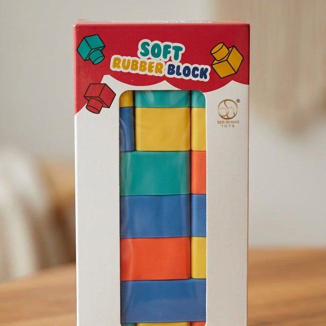 Kids Soft Rubber Blocks 29 Pieces