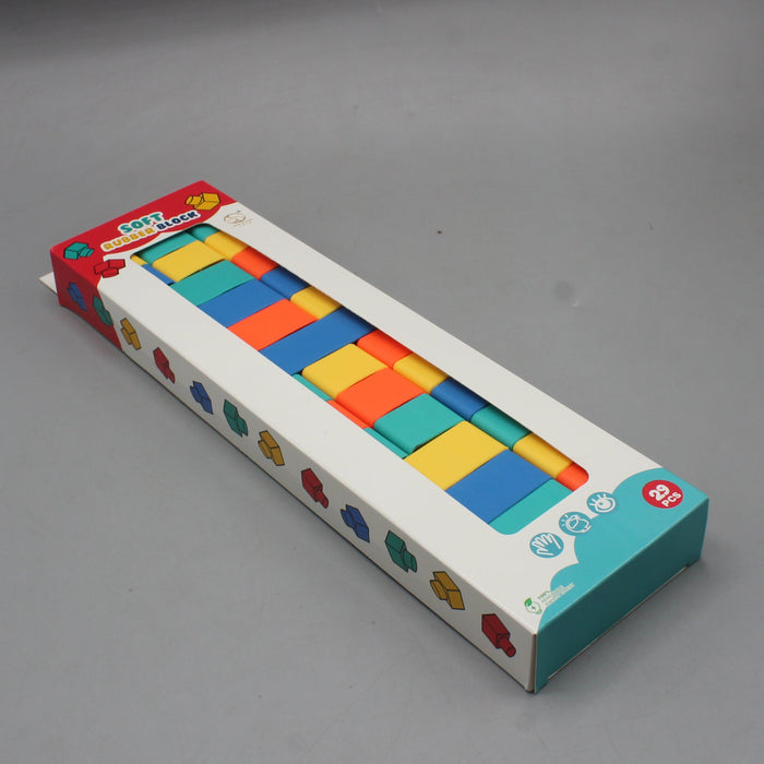 Kids Soft Rubber Blocks 29 Pieces