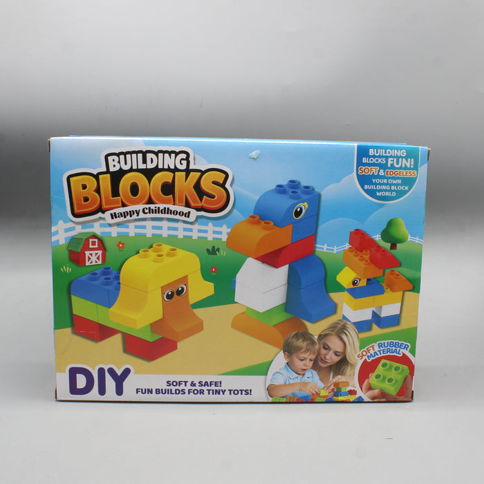 Kids Soft & Edgeless Rubber Blocks 46 Pieces