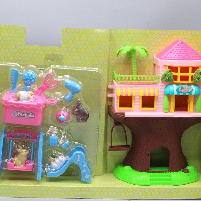 Tree Doll House Playset with Lights & Music