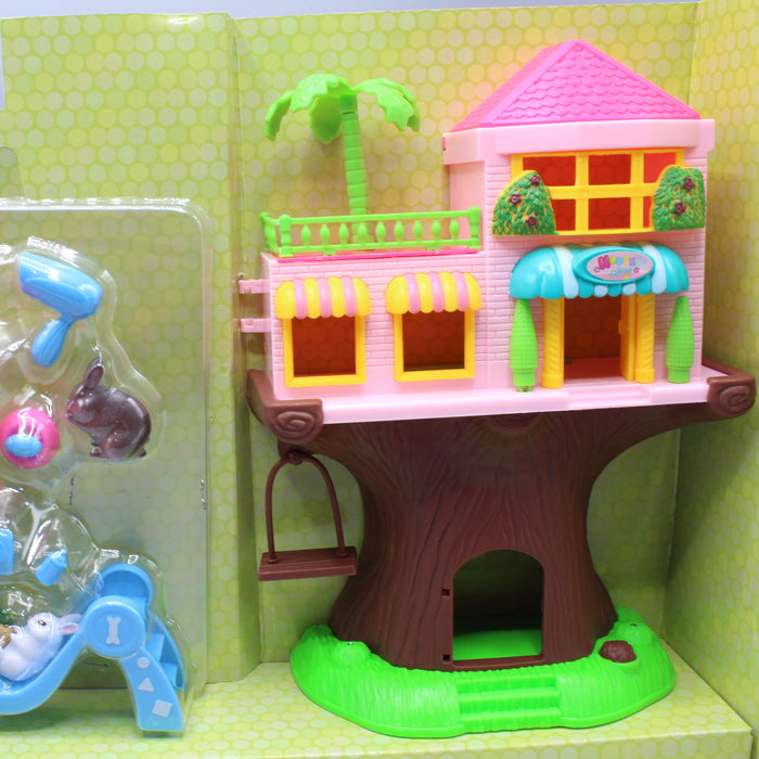 Tree Doll House Playset with Lights & Music