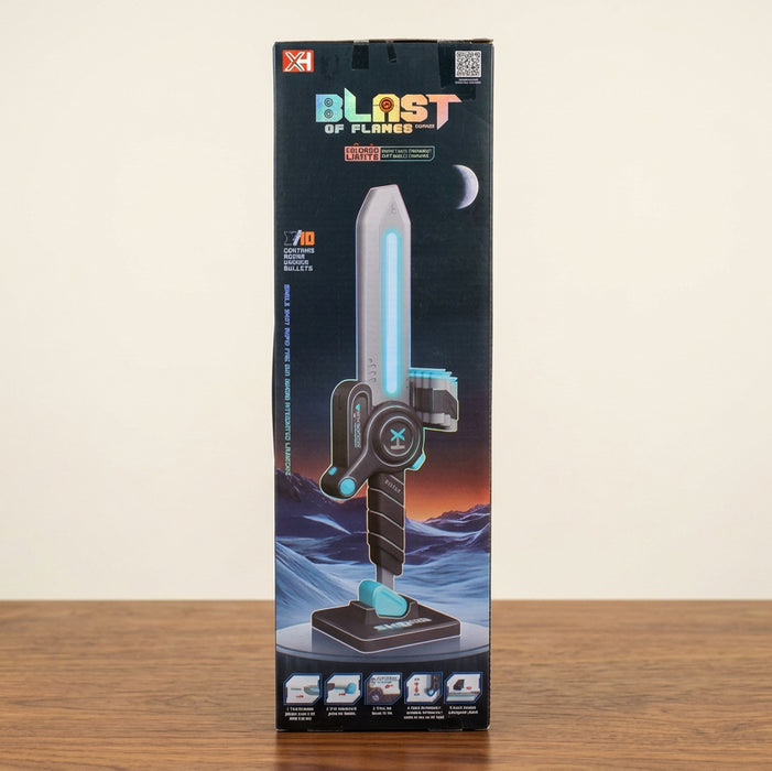 2-in-1 Kids Light up Launcher Sword