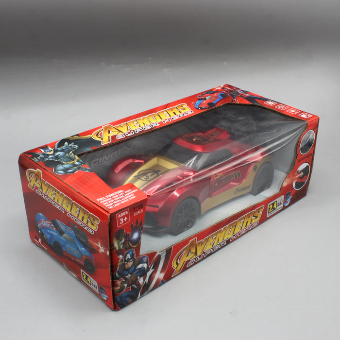 Iron-Man Theme RC Car with Lights & Spray