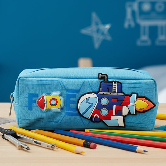 Space Rocket Design Geometry Pouch