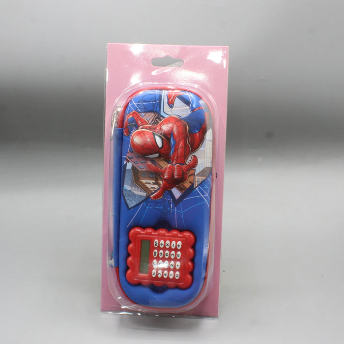 Spider-Man Theme Pencil Pouch with Calculator