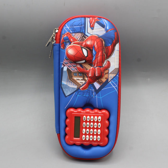 Spider-Man Theme Pencil Pouch with Calculator