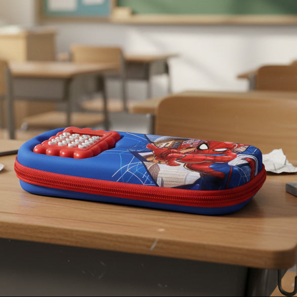 Spider-Man Theme Pencil Pouch with Calculator
