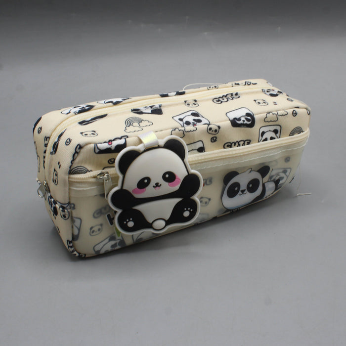 Happy Panda Design Pencil Pouch