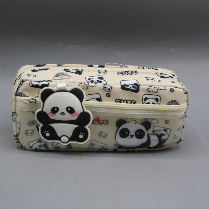 Happy Panda Design Pencil Pouch