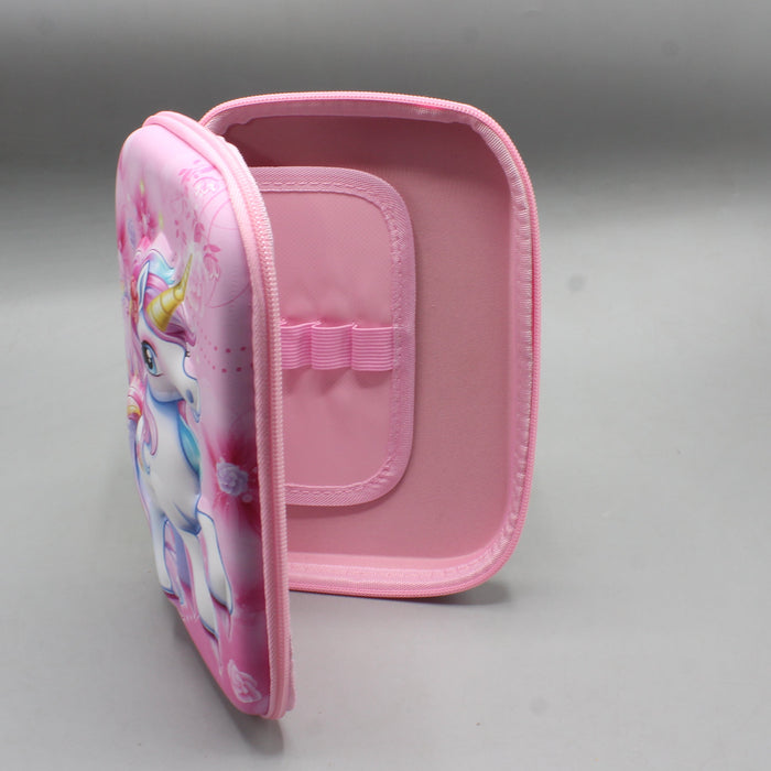 3D Unicorn Theme Geometry Pouch