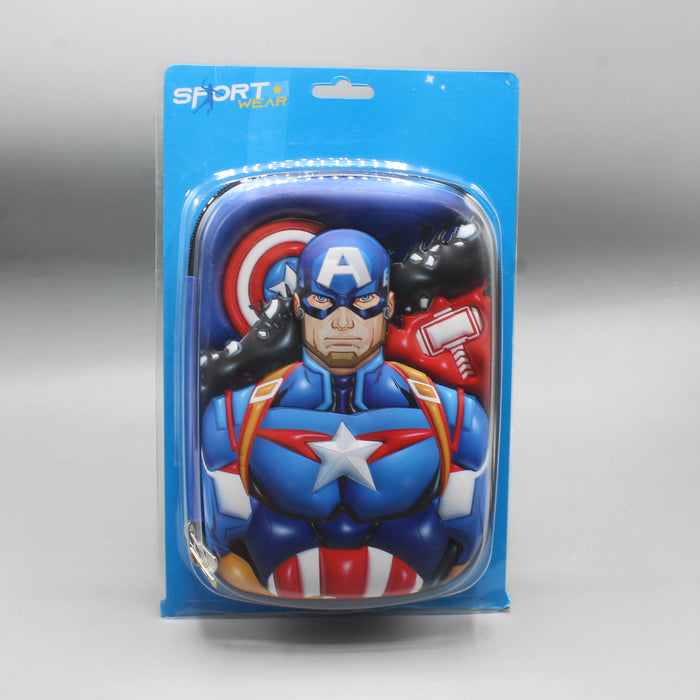 3D Captain AmericaTheme Geometry Pouch