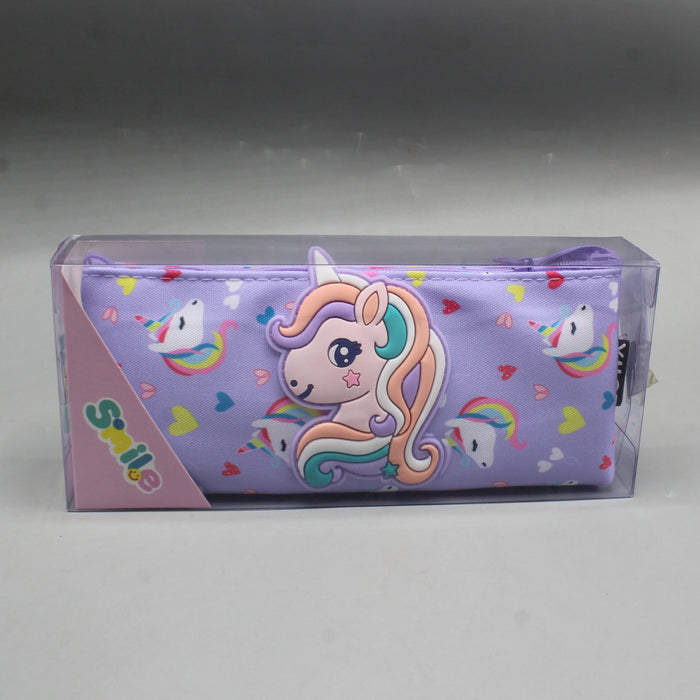 Smilie Unicorn Style Pencil Pouch