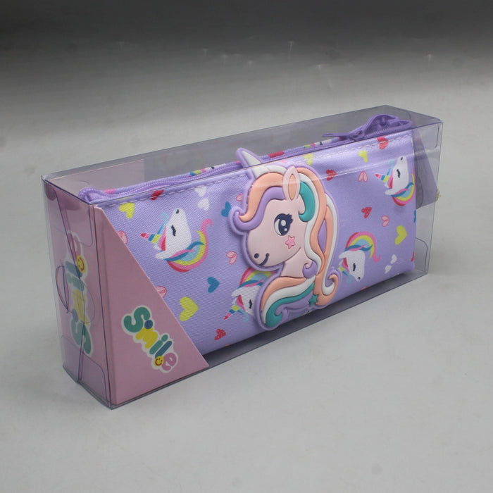 Smilie Unicorn Style Pencil Pouch