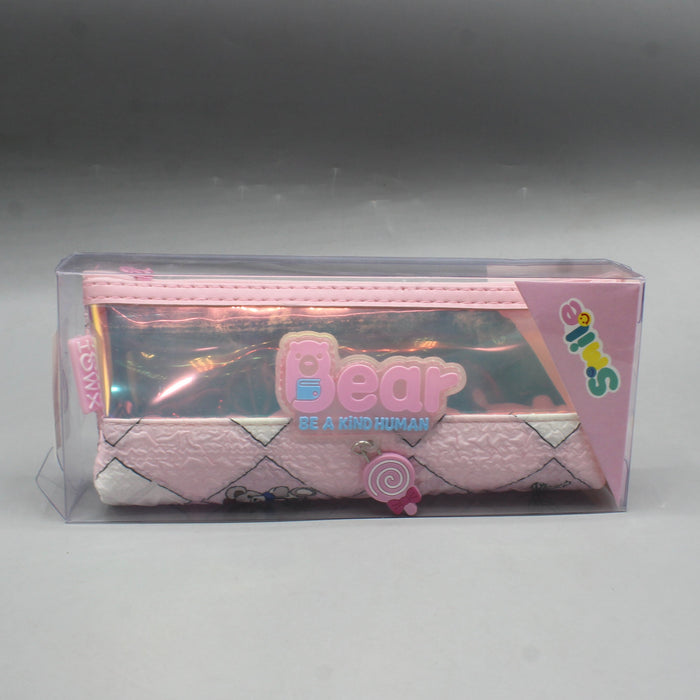 Smile Bear Design Pencil Pouch
