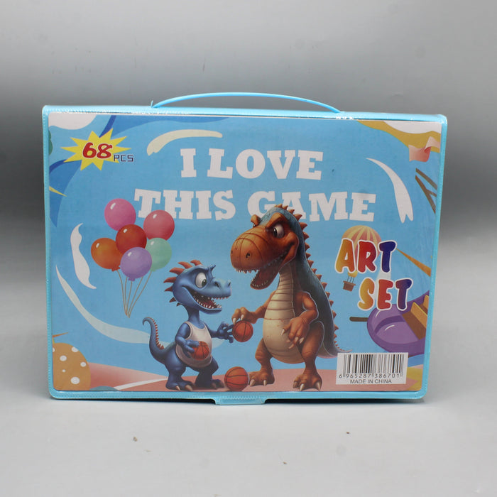 Dinosaur Theme Kids Art Set 68 Pieces