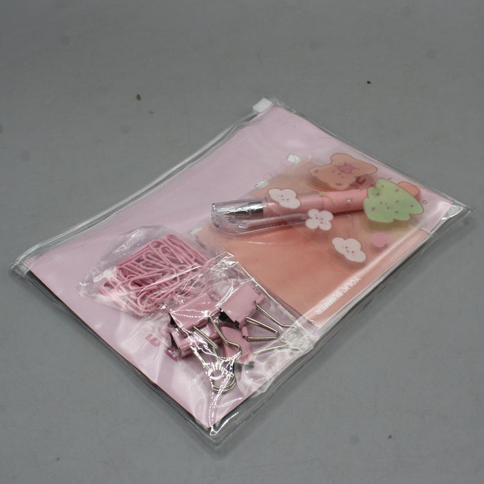 Kawaii -Style Transparent Document Bag