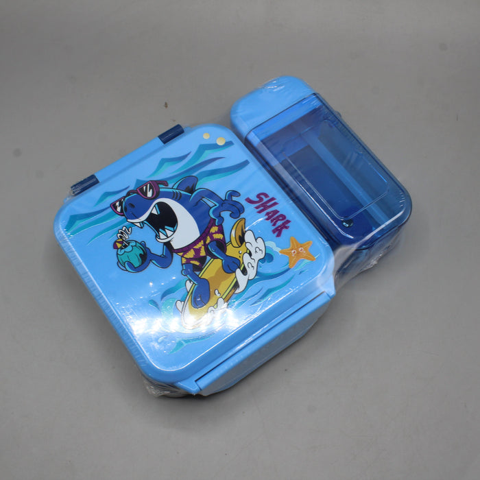 Shark Theme Lunch Box With Water Bottle