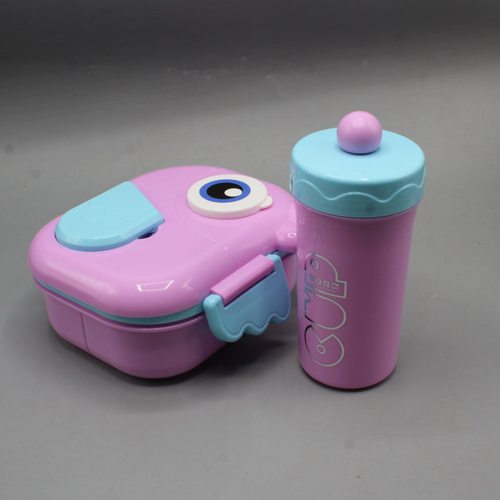 Owl Shaped Kids Bento Lunch Box with Bottle