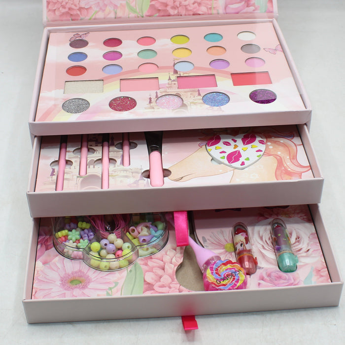 3 in 1 Unicorn Beads & Makeup Box
