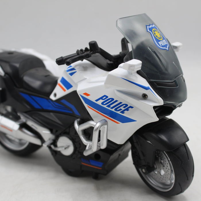 Police Sport Motorcycle with Light & Sound