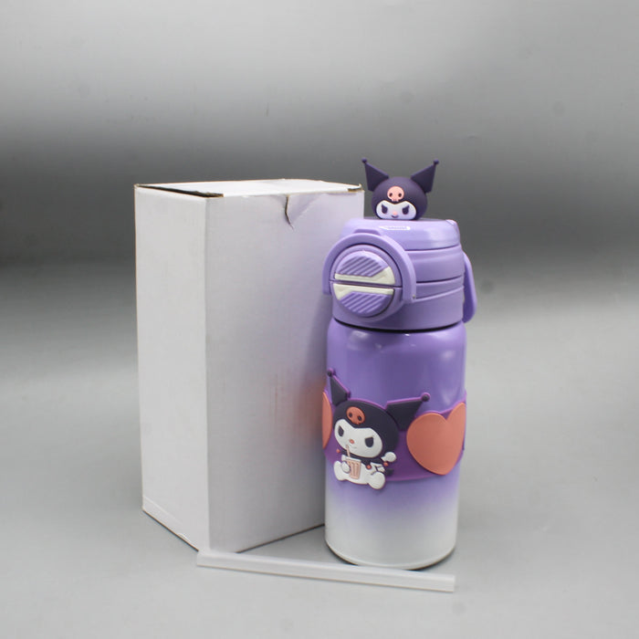 Kuromi Heart Shape Water Bottle