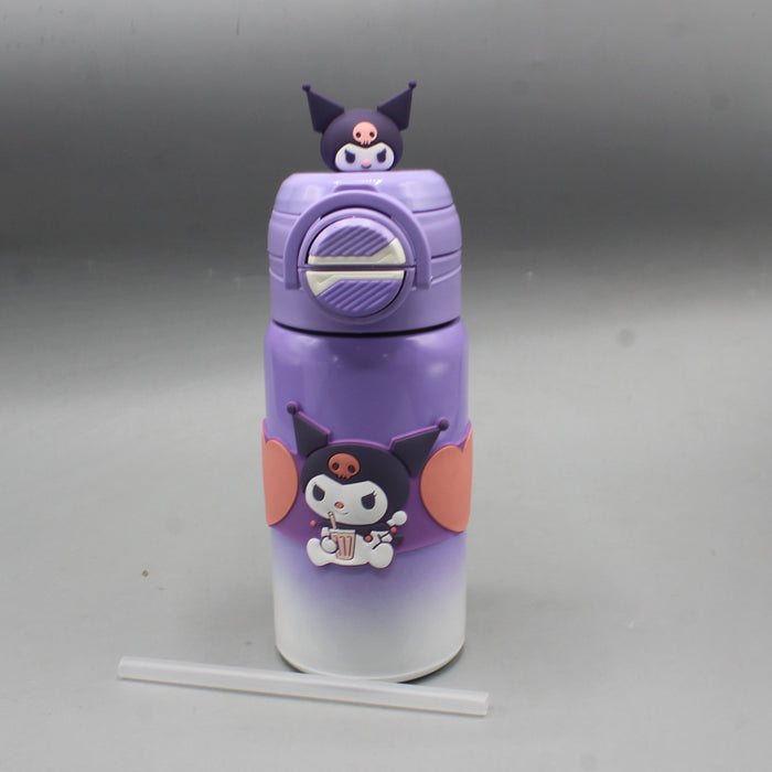 Kuromi Heart Shape Water Bottle