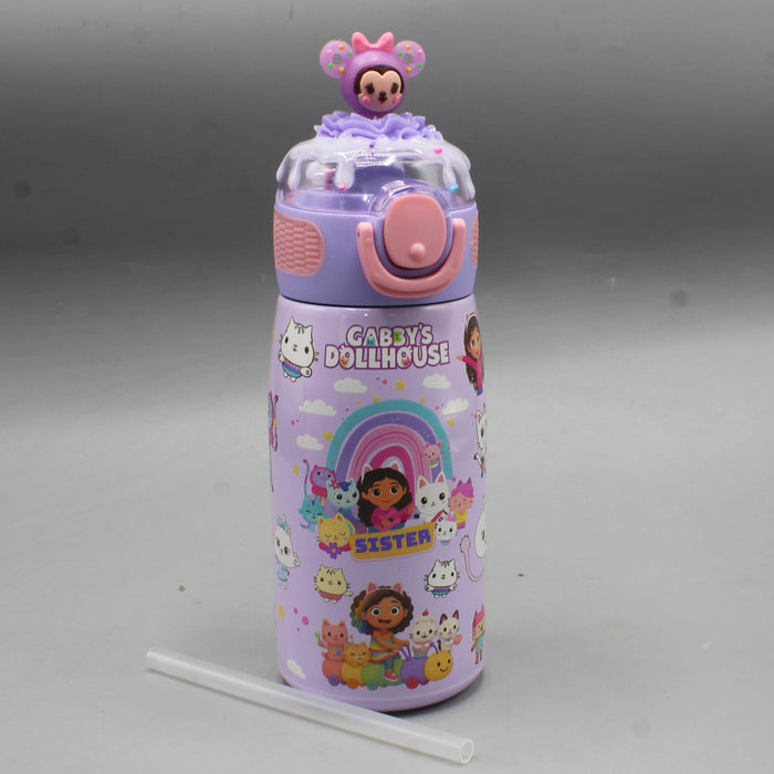Gabby`s Doll House Theme Water Bottle