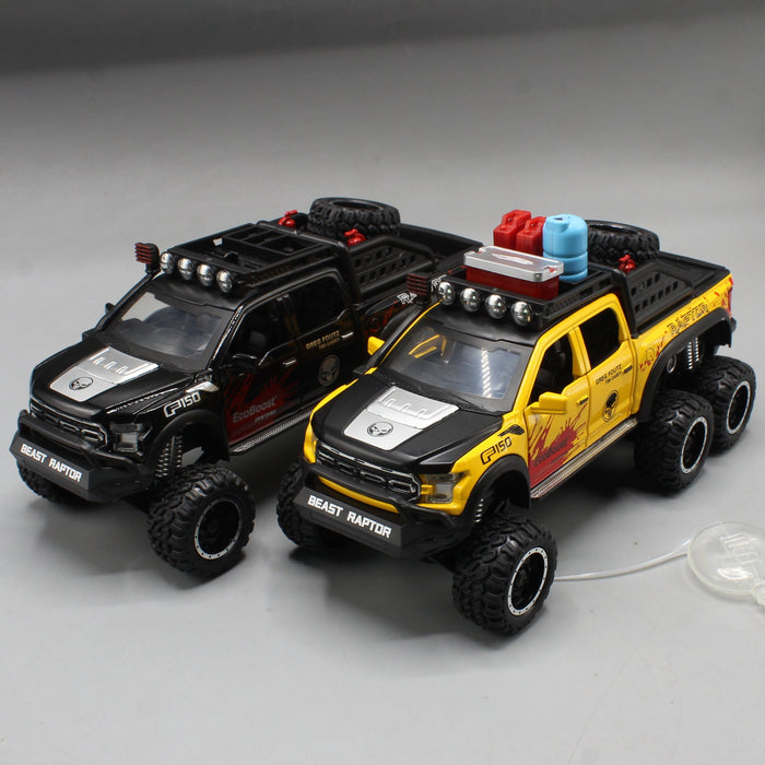 Diecast 6x6 Ford F-150 Beast Raptor Spray Truck