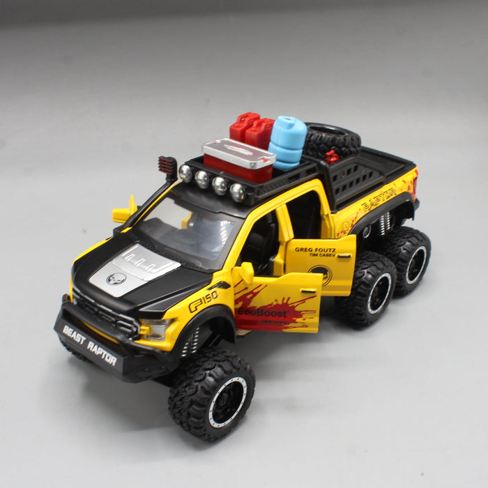 Diecast 6x6 Ford F-150 Beast Raptor Spray Truck