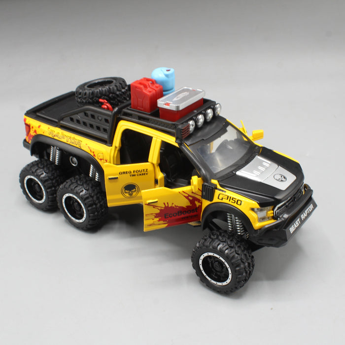 Diecast 6x6 Ford F-150 Beast Raptor Spray Truck